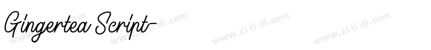 Gingertea Script字体转换
